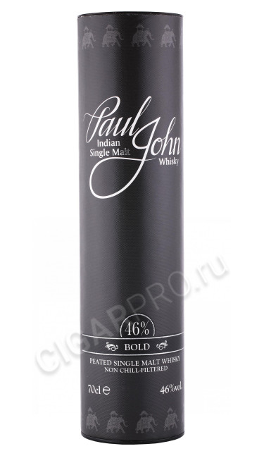 подарочная туба виски paul john bold 0.7л