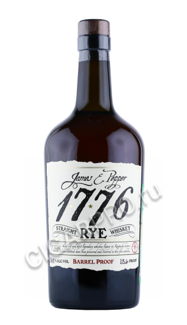 виски james e pepper 1776 rye barrel proof 0.75л