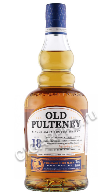 виски old pulteney 18 years old 0.7л