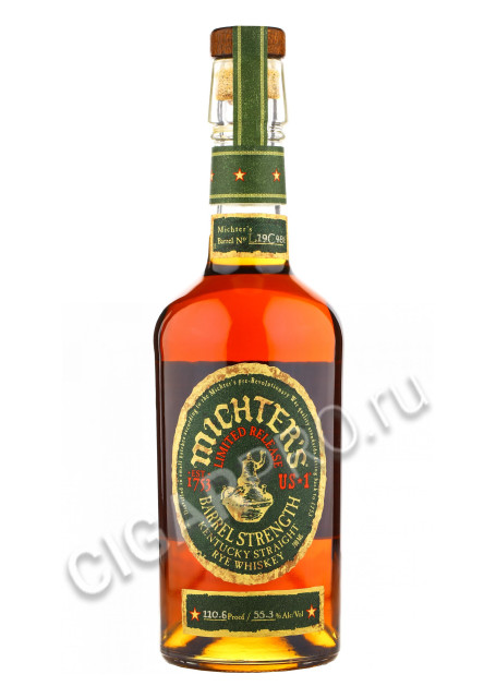 michters us*1 barrel strength rye купить виски миктерс юс*1 баррел стрейт рай 55.3% цена