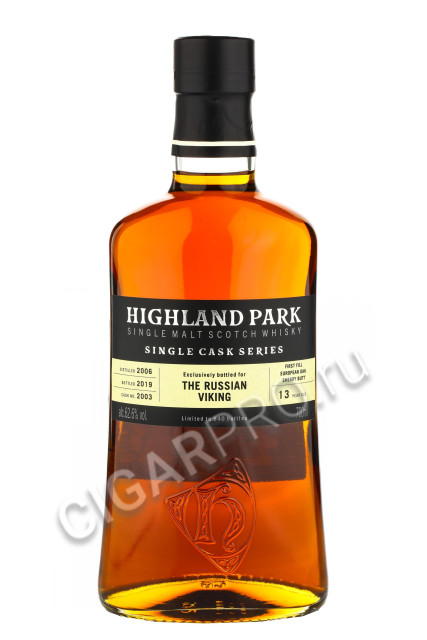 виски highland park single cask 13 years 0.7 l