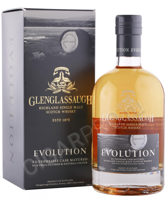 виски glenglassaugh evolution 0.7л в подарочной упаковке