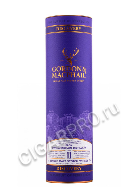 подарочная упаковка gordon & macphail discovery bunnahabhain 11 years 0.7 l