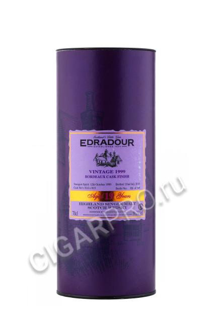 подарочная упаковка edradour 18 years old barolo cask finish 0.7л