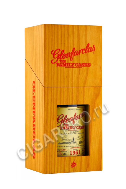 подарочная упаковка glenfarclas 1961 family casks 0.7л