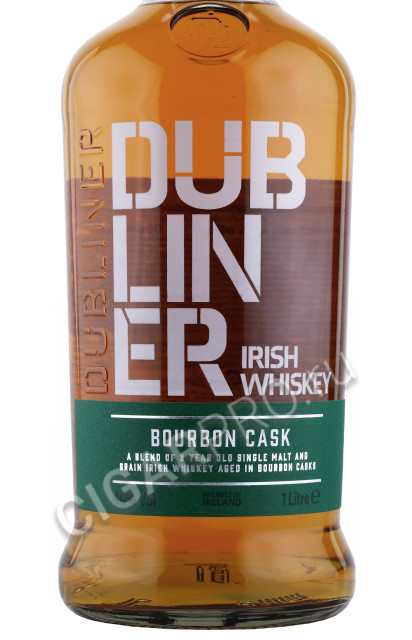 этикетка виски the dubliner irish whiskey 1л