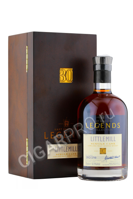 littlemill single 30 years old legends collection купить виски литтлмил сингл каск лоулэнд 30 лет 0.7л цена