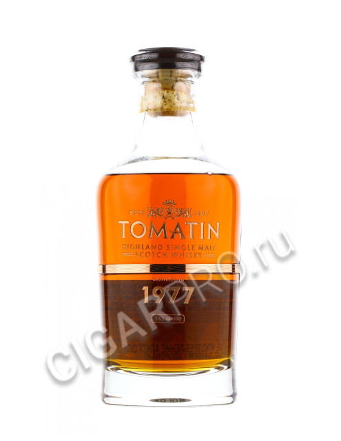 виски tomatin 1977 + 2 glases 0.7 l