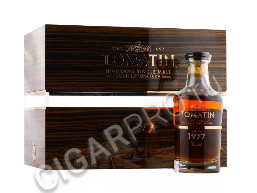 tomatin 1977 + 2 glases купить виски томатин 1977 года п/у + 2 бокала цена