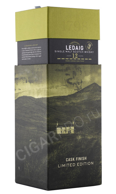 подарочная упаковка виски ledaig aged 12 years old pedro ximenez 0.7л