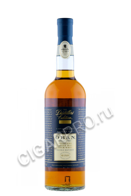 виски single malt whiskey oban double 0.7л