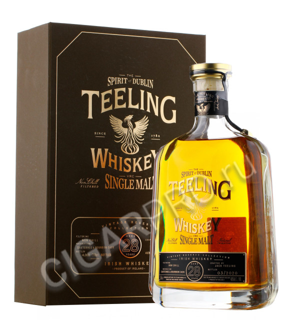 teeling irish whiskey single malt 28 yo купить виски тилинг айриш виски сингл молт 28 лет цена