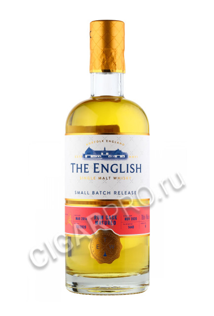 виски english whisky small batch release rum cask matured 0.7л