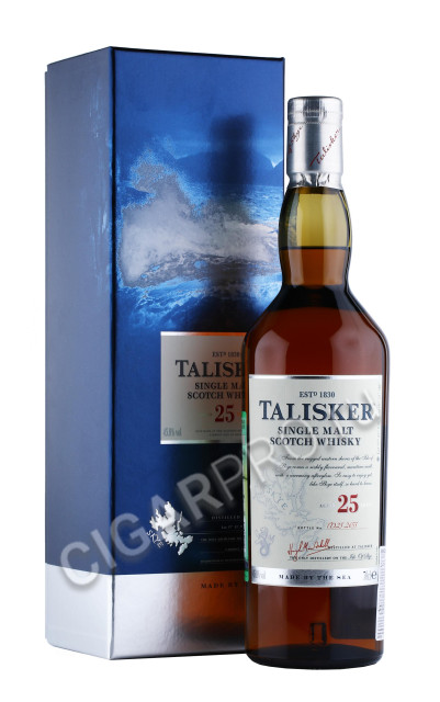 виски talisker 25 years old 0.7л в подарочной упаковке