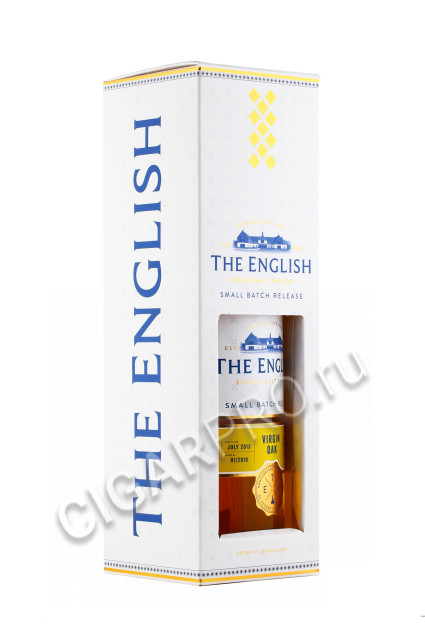 подарочная коробка english whisky small batch release virgin oak 0.7л