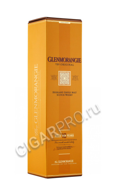 подарочная упаковка виски glenmorangie original 10 years 0.5л