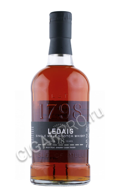 виски ledaig aged 18 years 0.7л