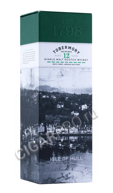 подарочная упаковка виски tobermory 12 years old 0.7л