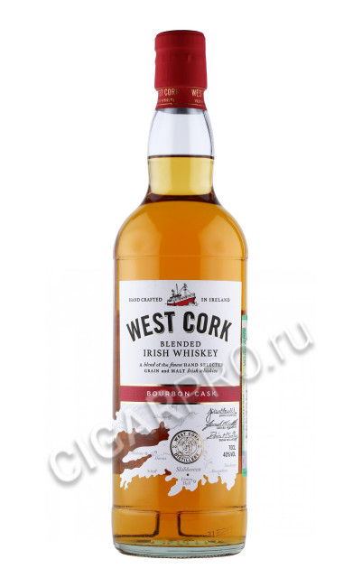 виски west cork bourbon cask 0.7л