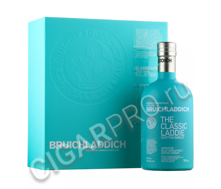 bruichladdich scottish barley купить виски бруклади скоттиш барли + 2 бокала цена