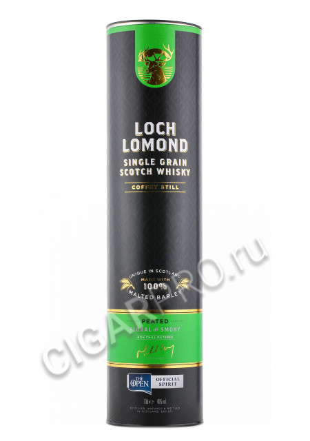 подарочная туба loch lomond single grain peated