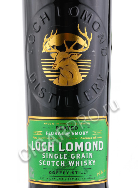 этикетка loch lomond single grain peated