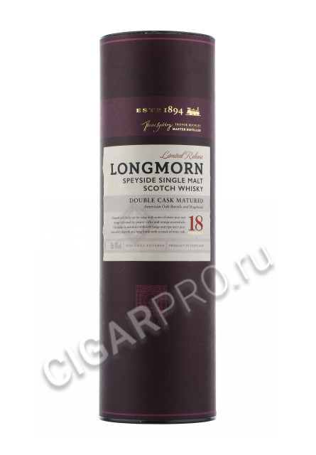 подарочная упаковка longmorn 18 year old 0.7 l