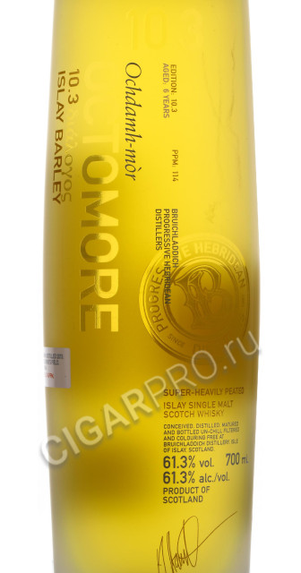 этикетка bruichladdich octomore edition 10.3 0.7 l