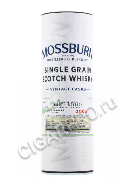 подарочная упаковка mossburn vintage casks №24 north british 0.7 l