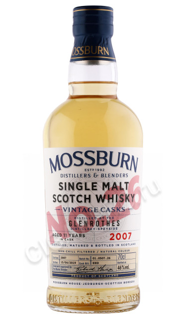 виски mossburn vintage casks № 26 glenrothes 0.7л