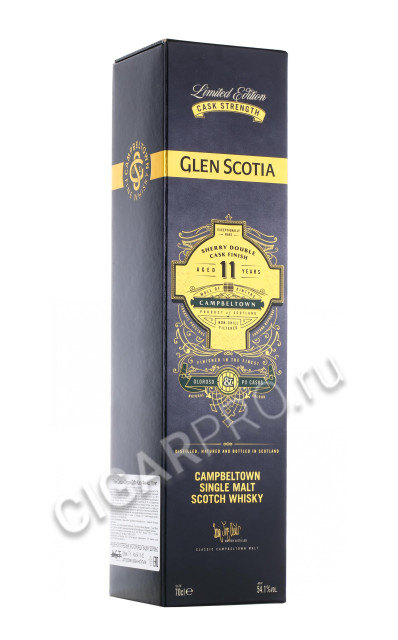 подарочная упаковка glen scotia 11 years 0.7 l