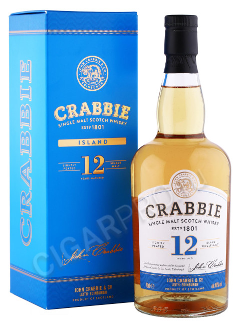 виски crabbie 12 years old 0.7л в подарочной упаковке