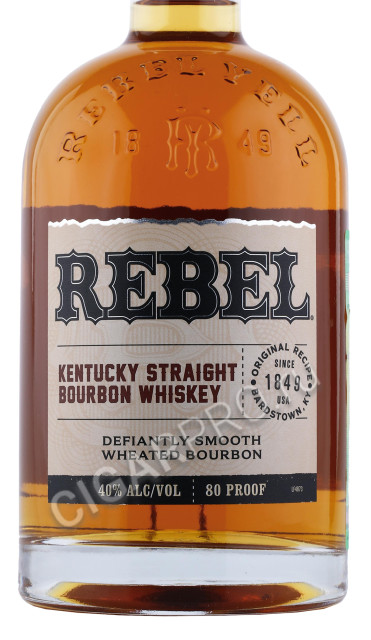 этикетка виски lux row distillers rebel 0.7л