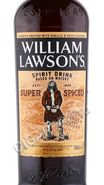 этикетка виски william lawsons super spiced 0.7л