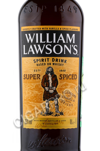 этикетка william lawsons super spiced 1л