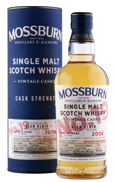 виски mossburn vintage casks no 19 glen elgin 2008г 0.7л в подарочной тубе