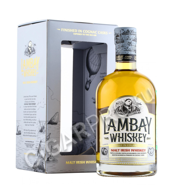 lambay malt irish whiskey gift box купить - виски ламбэй молт айриш виски цена