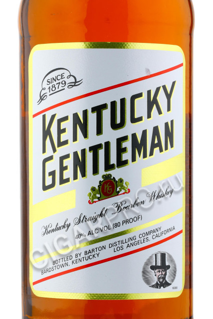 этикетка kentucky gentleman 1л