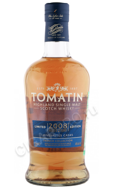 виски tomatin limited edition french collection rivesaltes casks 0.7л