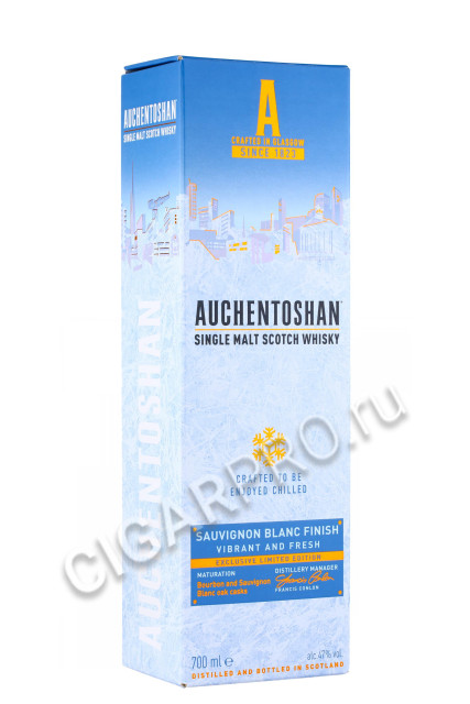 подарочная упаковка auchentoshan sauvignon blanc finish 0.7л