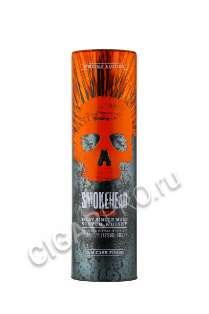 подарочная упаковка виски smokehead rum rebel 0.7л