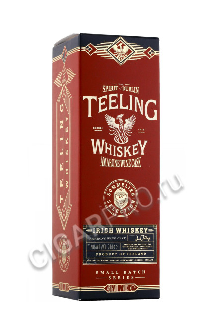 подарочная упаковка teeling whiskey amarone wine cask 0.7л