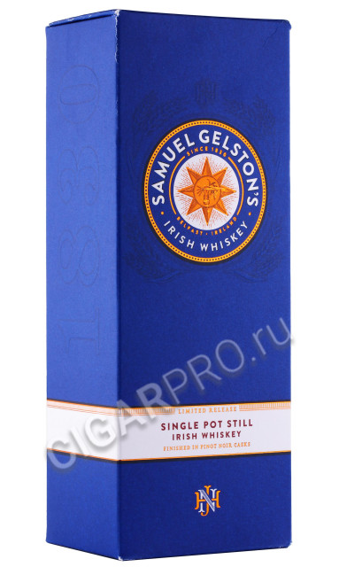подарочная упаковка виски samuel glestons single pinot noir 0.7л