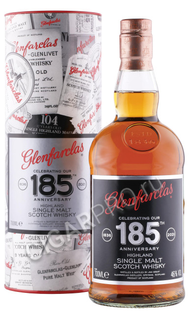 виски glenfarclas 185 anniversary 0.7л в подарочной тубе