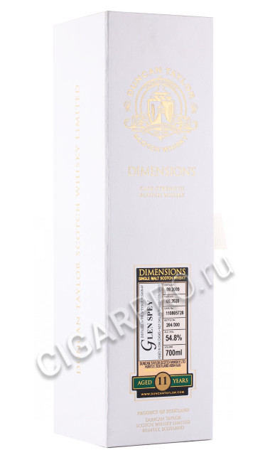 подарочная упаковка виски glen spey dimensions 11 years old 0.7л