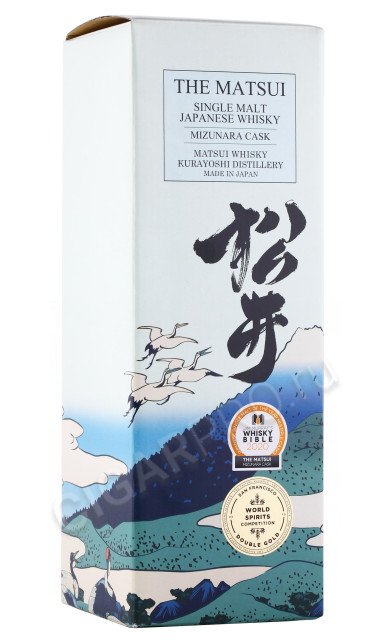 подарочная упаковка виски matsui mizunara cask 0.7л