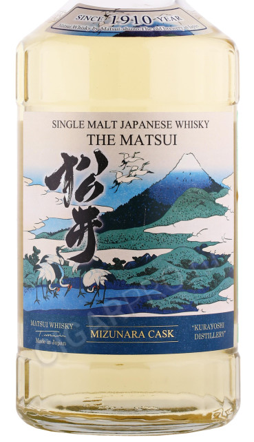 этикетка виски matsui mizunara cask 0.7л