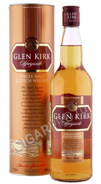 виски glen kirk speyside 0.7л в подарочной тубе