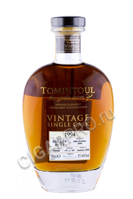 виски tomintoul speyside glenlivet 1994 0.7л