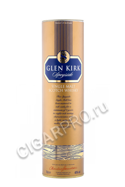 подарочная коробка виски glen kirk виски speyside 0.7л